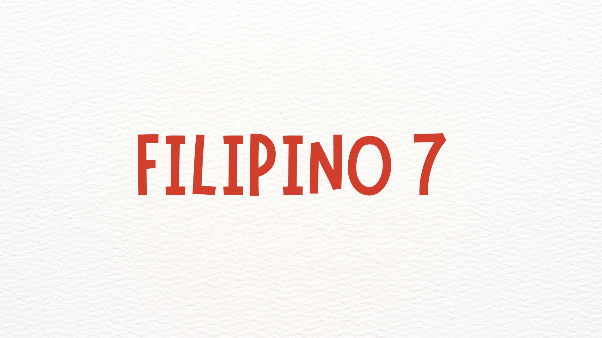 Filipino 7